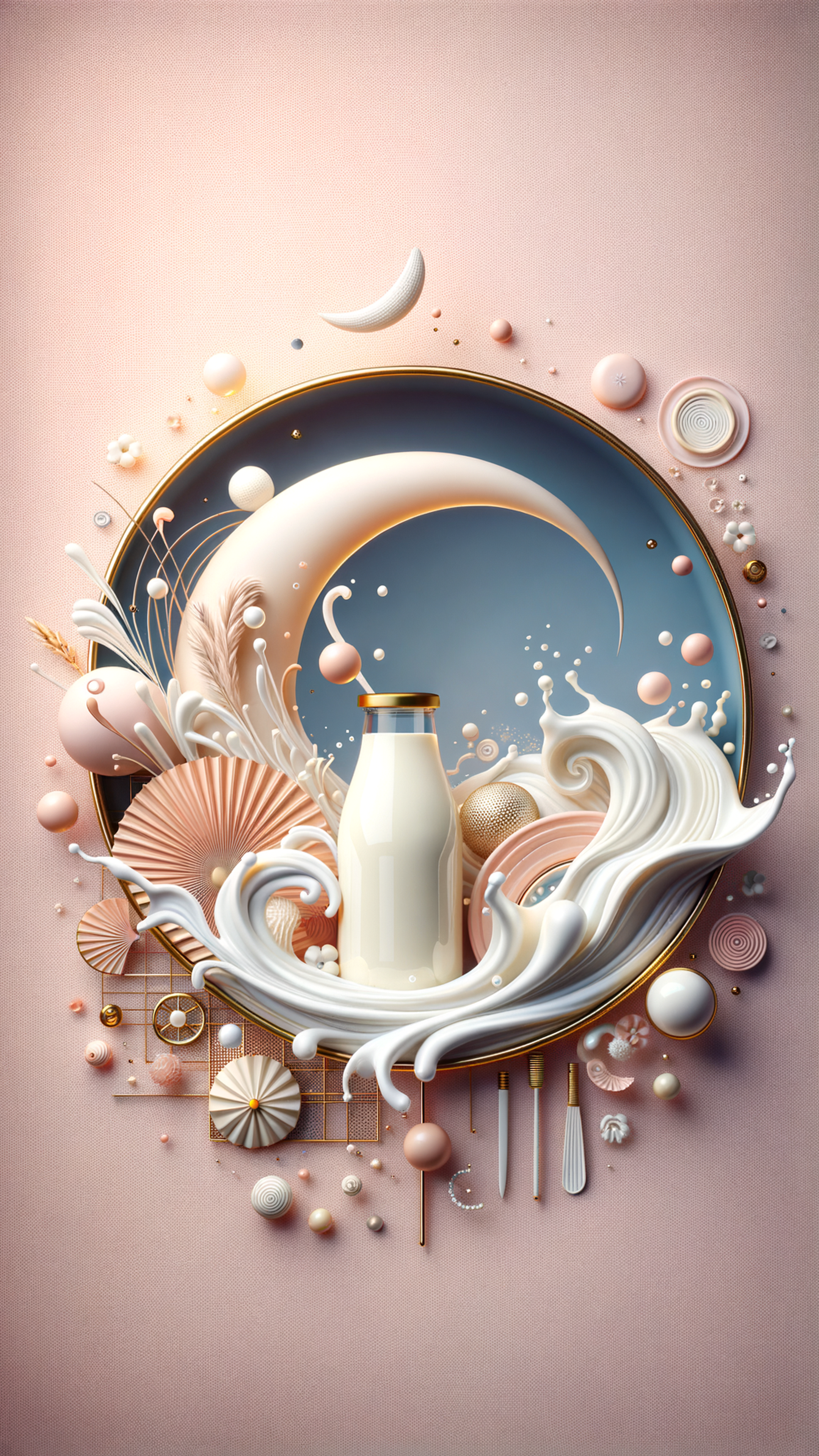 Bathed in a soft, ethereal glow, the Milk Wallpaper casts an abstract dance of fluid serenity across your screen, effortlessly capturing the purity and simplicity of its namesake. Swirls of creamy white cascade into subtle layers of opalescent shades, creating a soothing symphony for the senses. Each curve seems to breathe a gentle mist, enveloping you in an embrace of tranquility. This aesthetic masterpiece is designed for those who seek elegance and calm in their digital spaces. Ideal for transforming any mobile device, be it iPhone or Android, into a canvas of refined beauty, it elevates the mundane into the sublime. Perfect for a desktop background that whispers sophistication or an iPhone lock screen imbued with moody allure, this wallpaper is a haven for dreamers and those who savor life's quiet elegance. With its delicate interplay of light and shadow, the Milk Wallpaper invites you to lose yourself in its timeless grace.