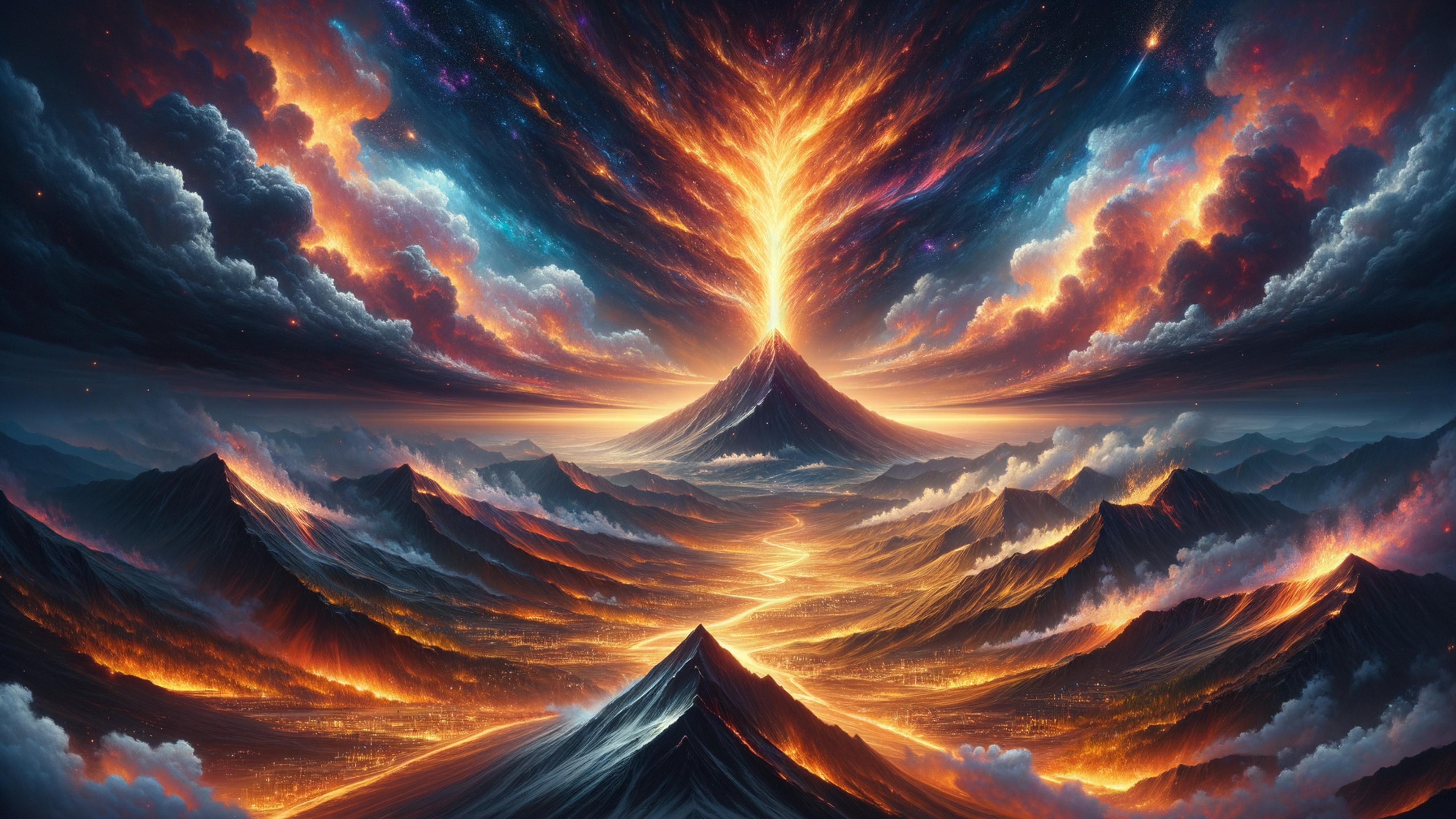 In the atmospheric embrace of "Wallpaper Fire," swirling tendrils of flame dance with an ethereal grace across your screen, casting a mesmerizing tapestry of molten gold and amber hues. This abstract spectacle meanders like liquid silk, igniting the imagination with its hypnotic allure. Each flicker of this aesthetic creation captures the primal essence of fire, breathing life into your desktop with a warmth that’s both invigorating and serene. Perfect for transforming your PC or Mac into a sanctuary of creativity, it envelopes your workspace in an aura of dynamic elegance. This luxurious wallpaper is ideal for those who crave a moody, avant-garde aesthetic, where every glance inspires a contemplative moment. Whether you seek to elevate your digital landscape with a touch of the extraordinary or infuse your iPhone lock screen with a bold statement, "Wallpaper Fire" illuminates your device with the artistic flair of nature’s most potent element.