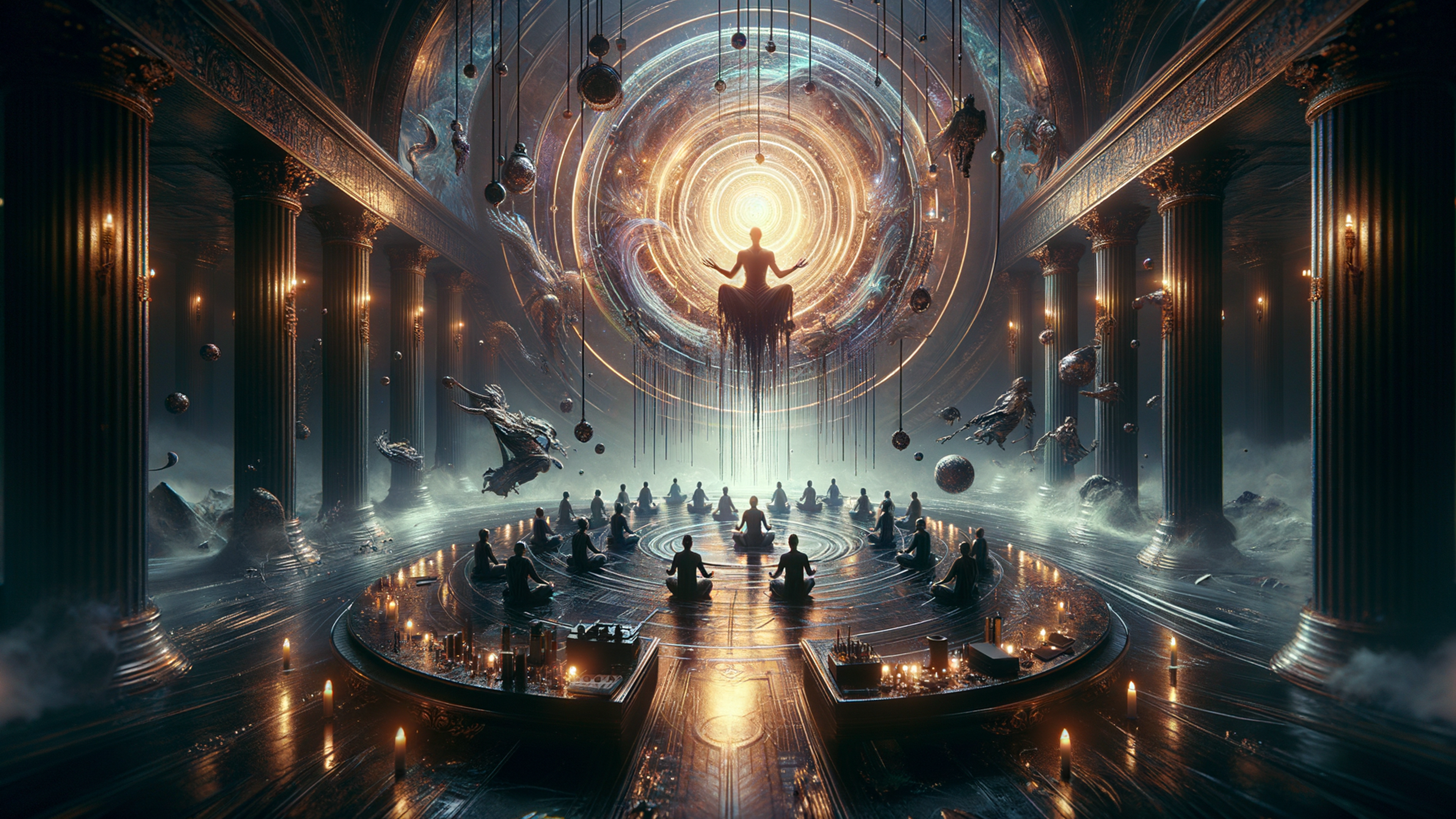 Immerse yourself in the ethereal dance of "Aura Wallpaper," where gentle hues meld in a celestial ballet, casting a serene glow across desktop screens, be they PC or Mac. This wallpaper, a masterpiece of minimal aesthetic, captures the soul with its otherworldly elegance—a soft cascade of colors that ebb and flow like whispers in the twilight. Perfectly suited for anyone desiring an aura of tranquility, it bestows an air of sophistication to your desktop device, transforming an ordinary desktop background into a portal of calm and introspection. The symphony of tones, a delicate blend of enigmatic pastels and sultry darks, radiates an ambiance that soothes the spirit while igniting creativity. "Aura Wallpaper" is not merely a visual experience; it is an invitation to transcend the mundane, to lose oneself in its artistic embrace as it graces your device with unparalleled elegance.